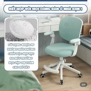 Alternative view of Ghế học sinh chống gù, ghế ngồi học thông minh tăng giảm độ cao cho học sinh tiểu học có gác chân giúp cho bé có tư thế