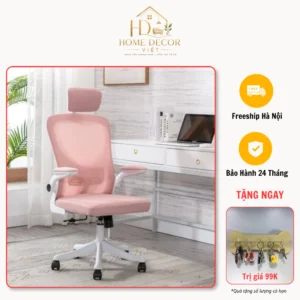 Ghế Công Thái Học Lưng Ghế Nâng Đỡ Thông Minh Ôm Sát Thắt Lưng, Đệm Ghế Có Độ Đàn Hồi Cao Thoải Mái Khi Ngồi Lâu