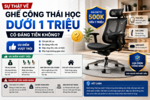 ghế công thái học dưới 1 triệu