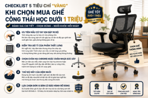 ghế công thái học dưới 1 triệu